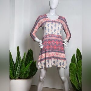 Nally & Millie Bohemian Patterned Dress (S)